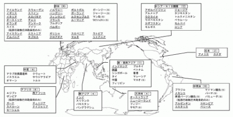 日本国の租税条約ネットワーク